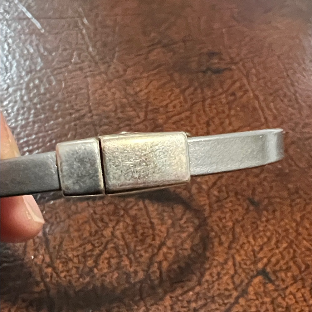 Silver and Blue Stone Bracelet Cindy Shafer - Picture 3 of 6